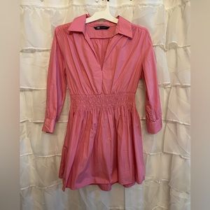 ZARA pink collard dress